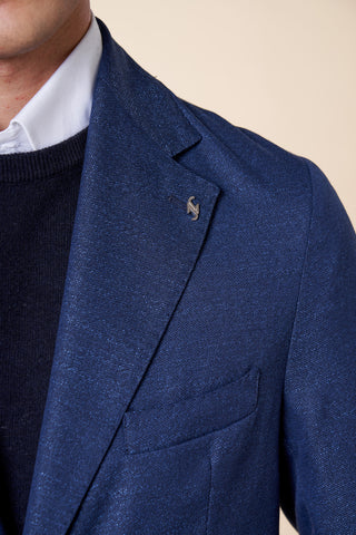 Giacca Uomo Monopetto con Tasche Applicate|Colore:Dark blu