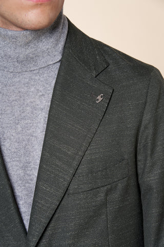 Giacca Uomo Monopetto con Tasche Applicate|Colore:Verde