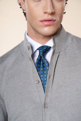 Cardigan Uomo con Scollo a V e Bottoni|Colore:Perla