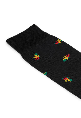 Calze Uomo Lunghe in Cotone con Fantasia Bastoni|Colore:Nero