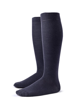 Calze Uomo Lunghe in 90% Cotone Tinta Unita|Colore:Blu
