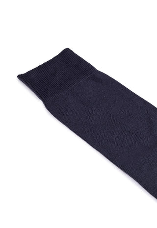 Calze Uomo Lunghe in 90% Cotone Tinta Unita|Colore:Blu