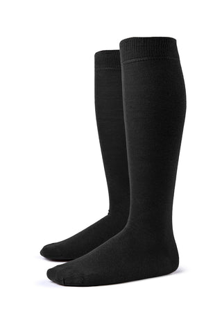 Calze Uomo Lunghe in 90% Cotone Tinta Unita|Colore:Nero