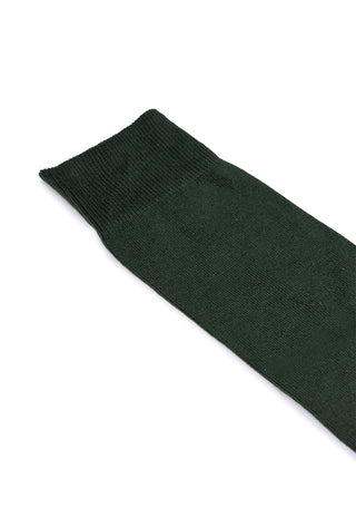 Calze Uomo Lunghe in 90% Cotone Tinta Unita|Colore:Verde