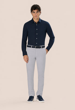 Camicia Oxford Unito Slim Fit|Colore:Blu