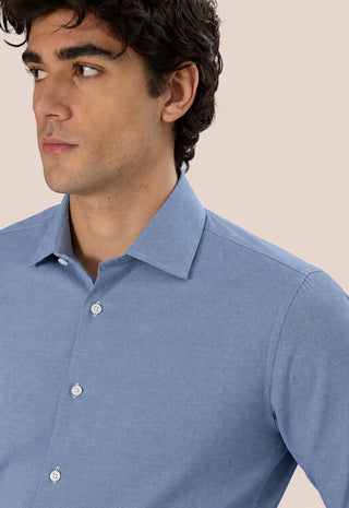 Camicia Oxford Unito Slim Fit|Colore:Azzurro