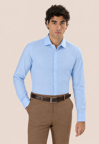 Camicia Oxford Unito Regular Fit|Colore:Celeste 1