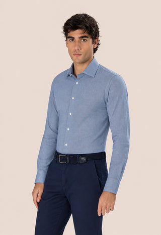 Camicia Oxford Unito Regular Fit|Colore:Azzurro