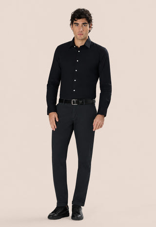 Camicia Oxford Unito Regular Fit|Colore:Nero