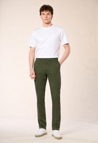 Pantalone Chino Casual Fit|Colore:Verde