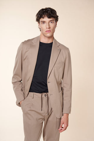 Giacca Uomo Monopetto Due Bottoni Destrutturata|Colore:Beige