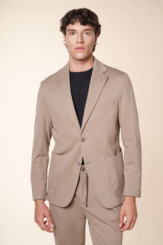 Giacca Uomo Monopetto Due Bottoni Destrutturata|Colore:Beige