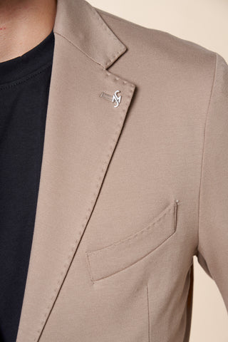 Giacca Uomo Monopetto Due Bottoni Destrutturata|Colore:Beige