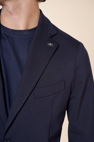 Giacca Uomo Monopetto Due Bottoni Destrutturata|Colore:Blu navy