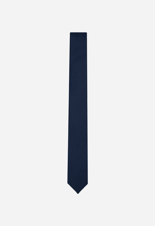 Cravatta Uomo Slim Tinta Unita|Colore:Blu