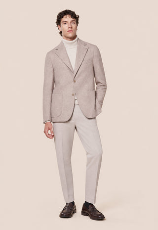 Giacca Uomo Monopetto in Tweed|Colore:Beige