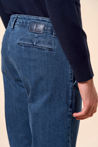 Jeans Uomo con Microtexture Tasca America|Colore:Blu chiaro