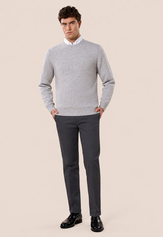 Maglia Uomo Girocollo 100% Shetland|Colore:Perla