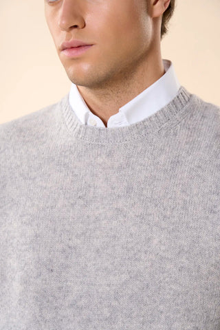 Maglia Uomo Girocollo 100% Shetland|Colore:Perla