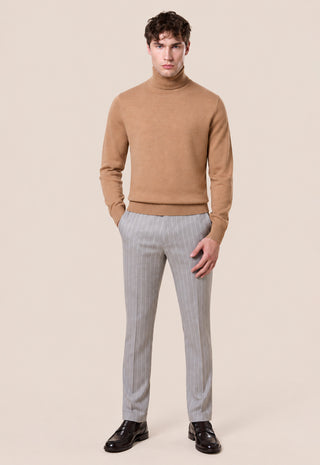 Maglia Uomo Dolcevita a Maniche Lunghe|Colore:Cammello