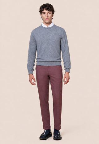 Maglia Uomo Girocollo in Misto Cashmere|Colore:Gr melange