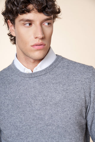 Maglia Uomo Girocollo in Misto Cashmere|Colore:Gr melange