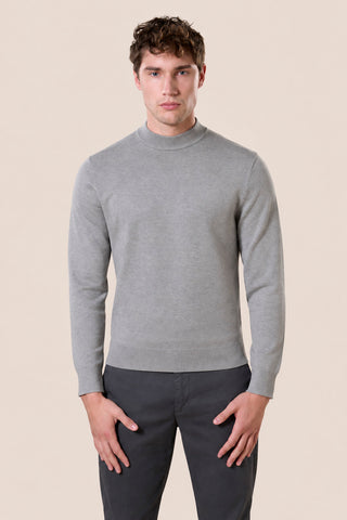Maglia Uomo Collo Lupetto a Maniche Lunghe|Colore:Grigio