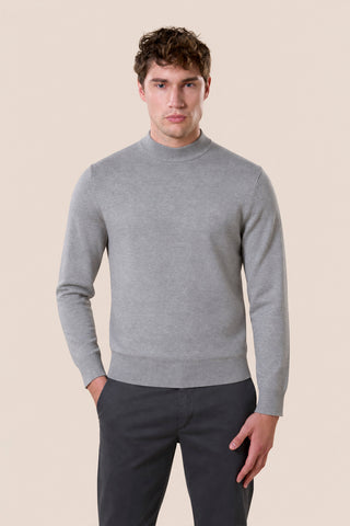 Maglia Uomo Collo Lupetto a Maniche Lunghe|Colore:Grigio