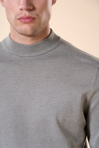 Maglia Uomo Collo Lupetto a Maniche Lunghe|Colore:Grigio