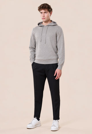 Maglia Uomo con Cappuccio e Coulisse|Colore:Perla