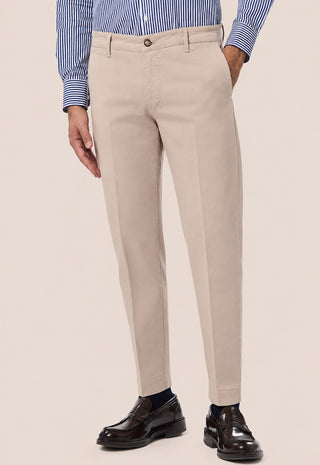 Pantalone Uomo Chino con Linea Affusolata|Colore:Beige