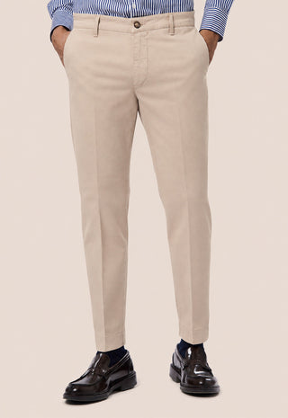 Pantalone Uomo Chino con Linea Affusolata|Colore:Beige