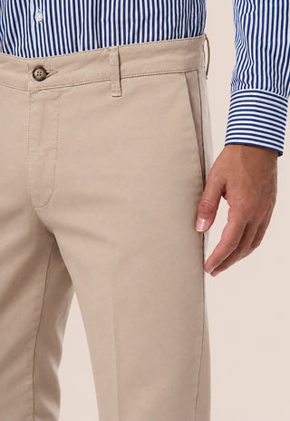 Pantalone Uomo Chino con Linea Affusolata|Colore:Beige