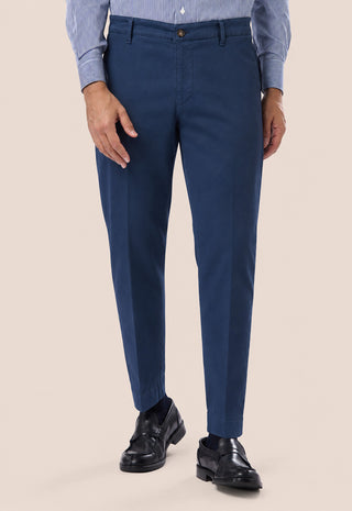Pantalone Uomo Chino con Linea Affusolata|Colore:Indaco