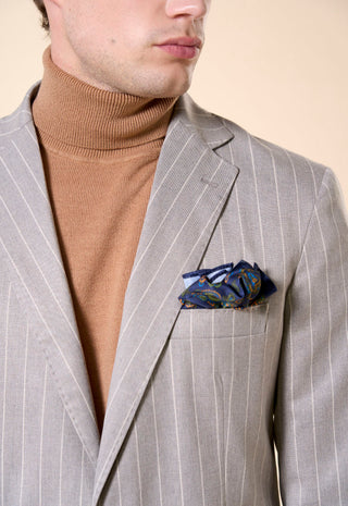 Abito Uomo Completo Gessato con Giacca Due Bottoni|Colore:Fango