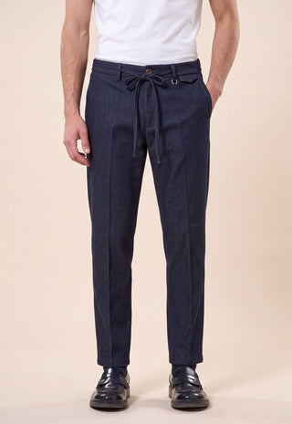 Pantalaccio Uomo con Coulisse e Gamba Affusolata|Colore:Blu