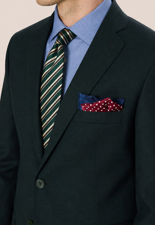 Abito Classico Monopetto in Lana Pettinata|Colore:Verde