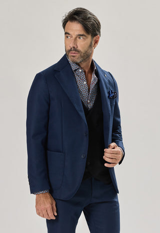 Giacca Tasche a Toppe|Colore:Blu