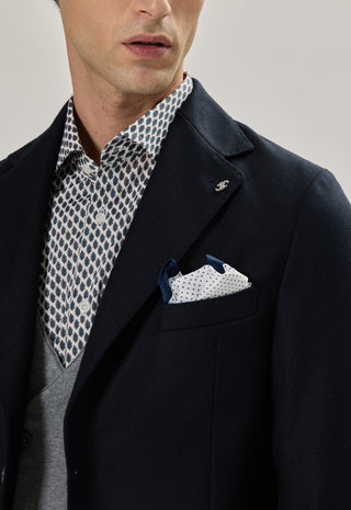 Giacca Tasche a Toppe|Colore:Blu scuro