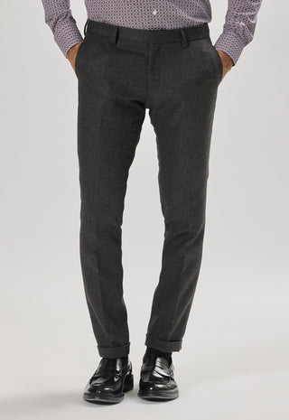 Pantalone Classico con Risvolto|Colore:Antracite