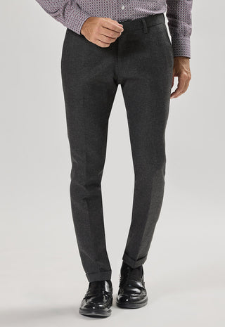 Pantalone Classico con Risvolto|Colore:Antracite