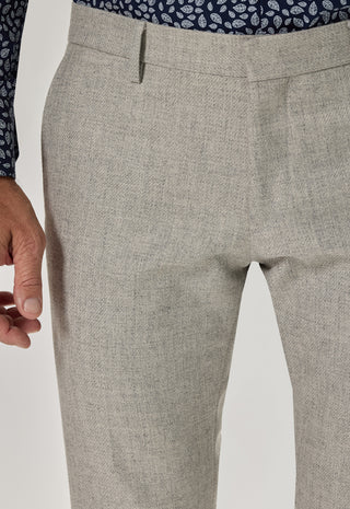 Pantalone Classico con Risvolto|Colore:Perla white