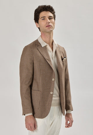 Giacca Pied de Poule|Colore:Marrone