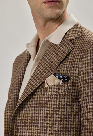 Giacca Pied de Poule|Colore:Marrone