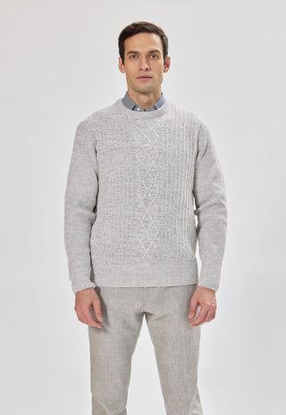 Girocollo con Trecce|Colore:Gr chiaro