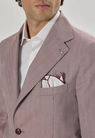 Giacca Monopetto Tasche a Toppe|Colore:Bordeaux