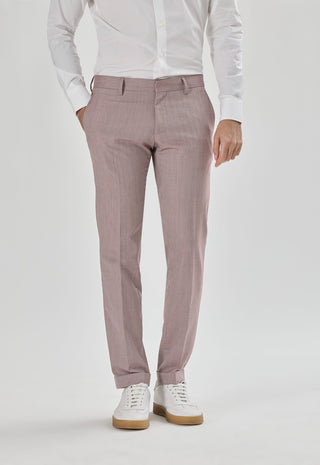Pantalone Spigato|Colore:Bordeaux