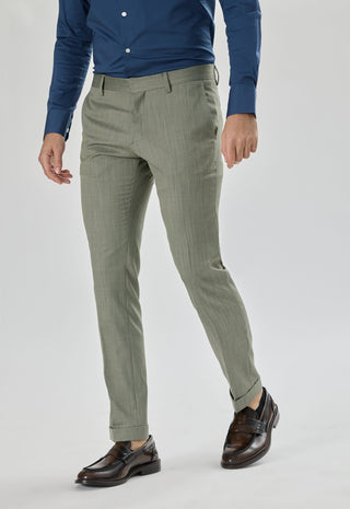 Pantalone Spigato|Colore:Verde