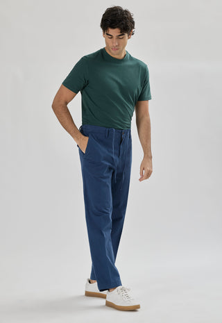 Pantalaccio in Cotone con Lacci |Colore:Blu
