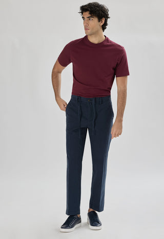 Pantalaccio in Cotone con Lacci |Colore:Dark blu
